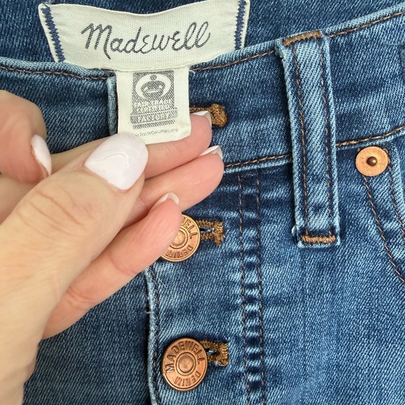 Madewell 10” High-Rise Button-Fly Skinny Crop Jeans size 27 - Picture 6 of 8